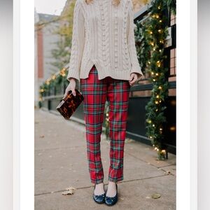 VINEYARD VINES Red Jolly Plaid Pants